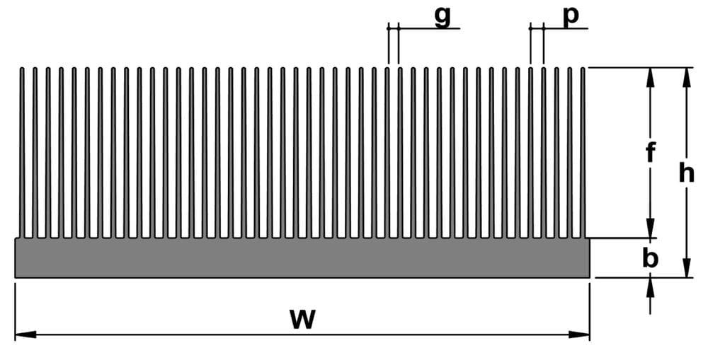 High Fin Ratio Extrusions